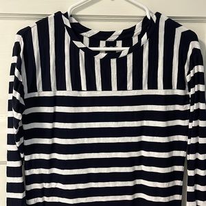 Women’s Navy and White Top